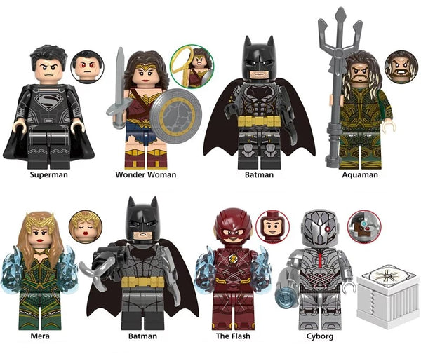 Batman Set of 8 minifigures - Style 3