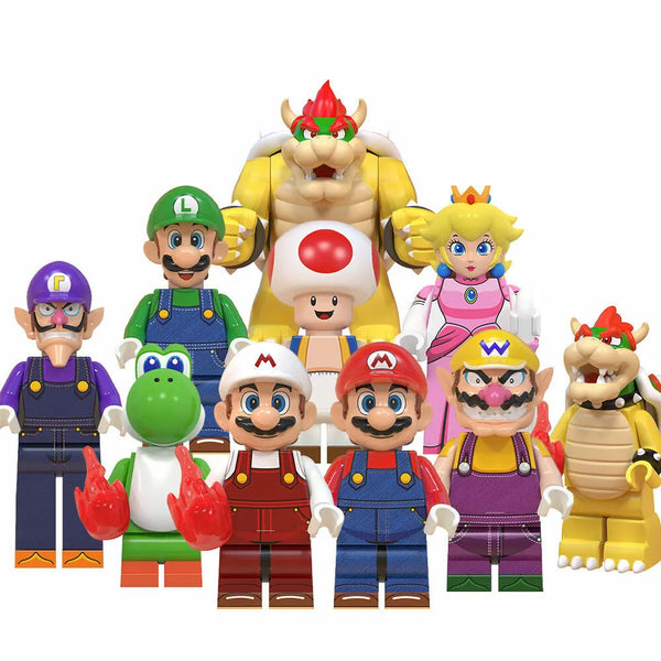 Mario Set of 10 minifigures - Style 2