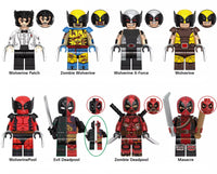 Deadpool Set of 8 minifigures - Style 11