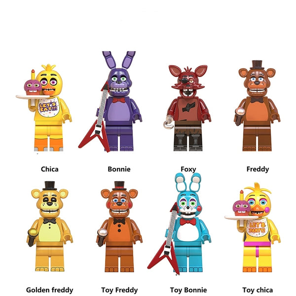 Five Nights at Freddy's Set of 8 minifigures - Style 3