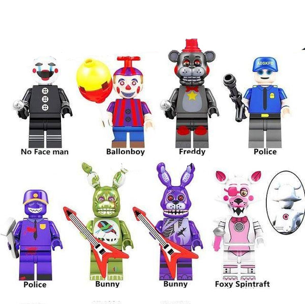 Five Nights at Freddy's Set of 8 minifigures - Style 6