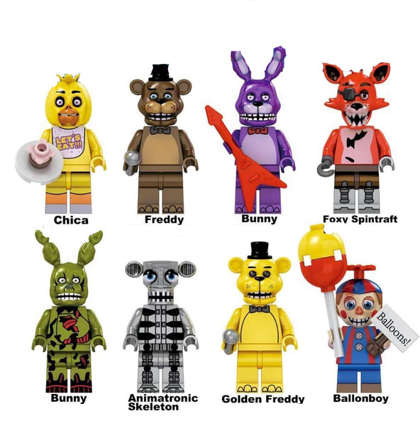 Five Nights at Freddy's Set of 8 minifigures - Style 5