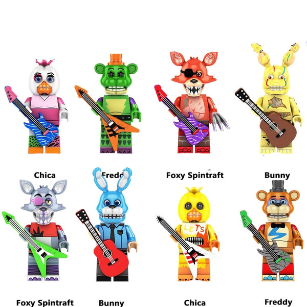 Five Nights at Freddy's Set of 8 minifigures - Style 4
