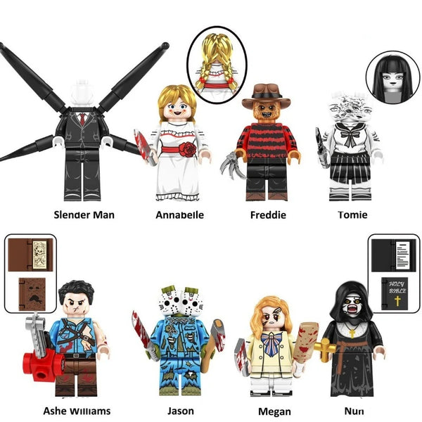 Horror Set of 8 minifigures - Style 4