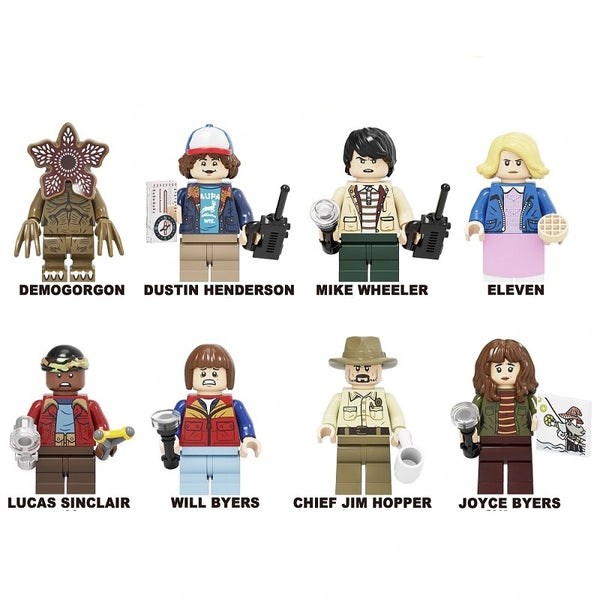 Stranger Things Set of 8 minifigures - Style 1